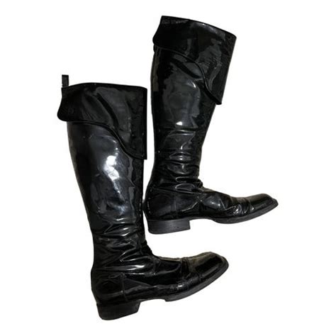 chanel boy patent leather|Chanel patent leather pirate boots.